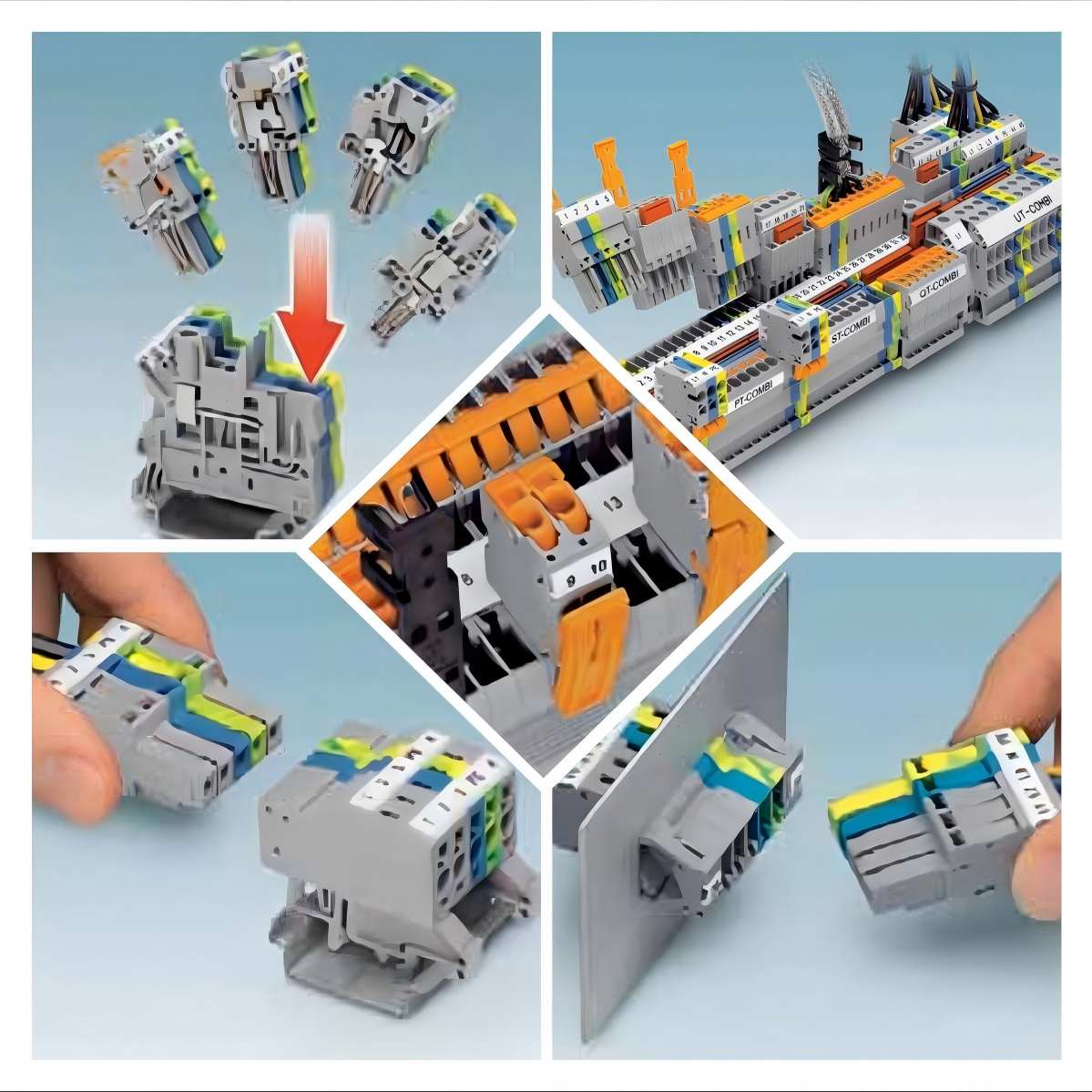 ?菲尼克斯接線端子 PT 2,5-PE/L/L - 多層接線端子